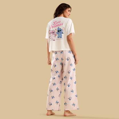Stitch Print Pyjama Set