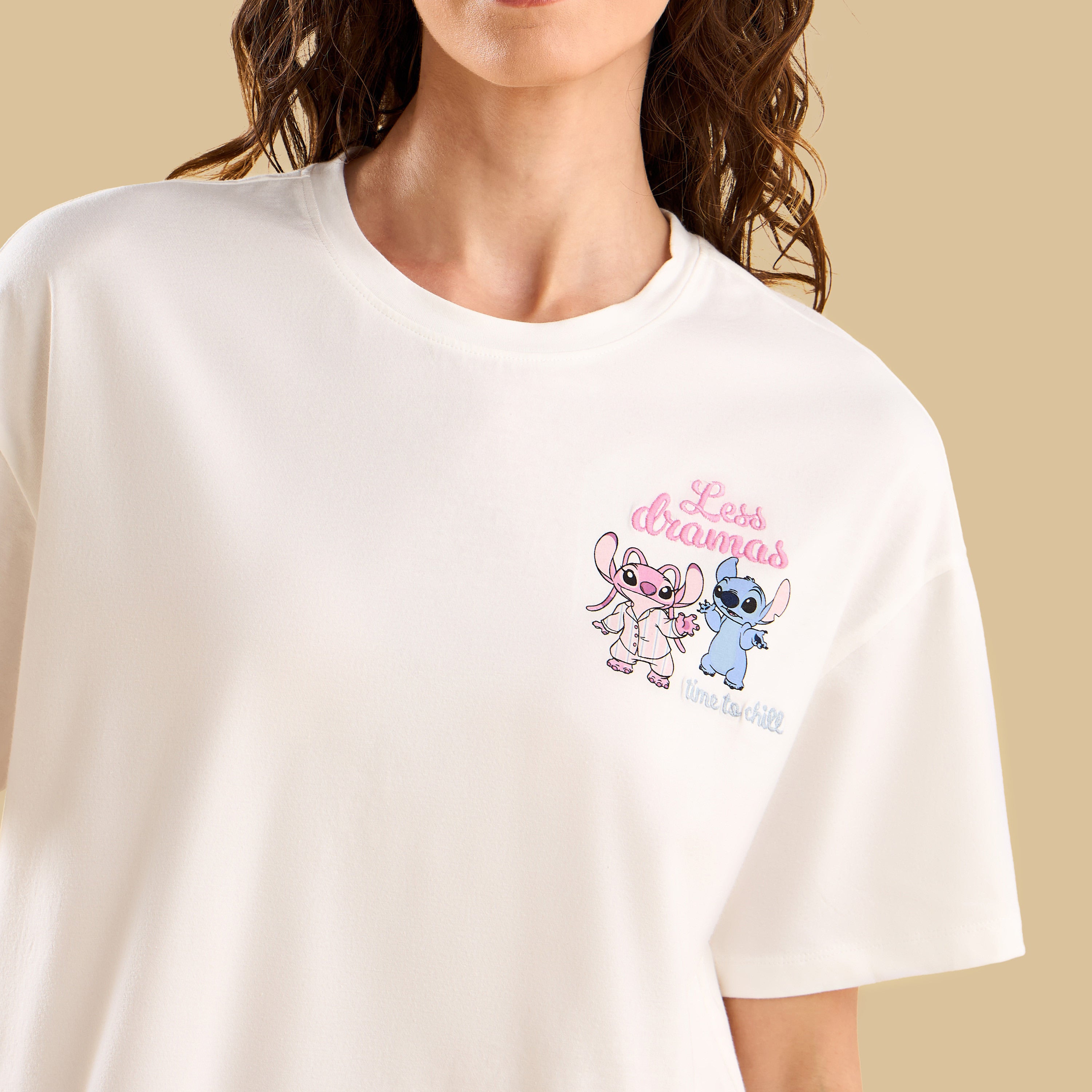 Stitch Print Pyjama Set