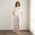 Stitch Print Pyjama Set - White / XXL