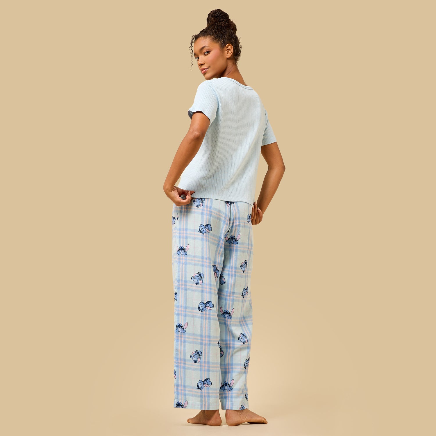 Stitch Print Cotton Pyjama Set