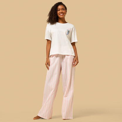 Stitch Print Cotton Pyjama Set