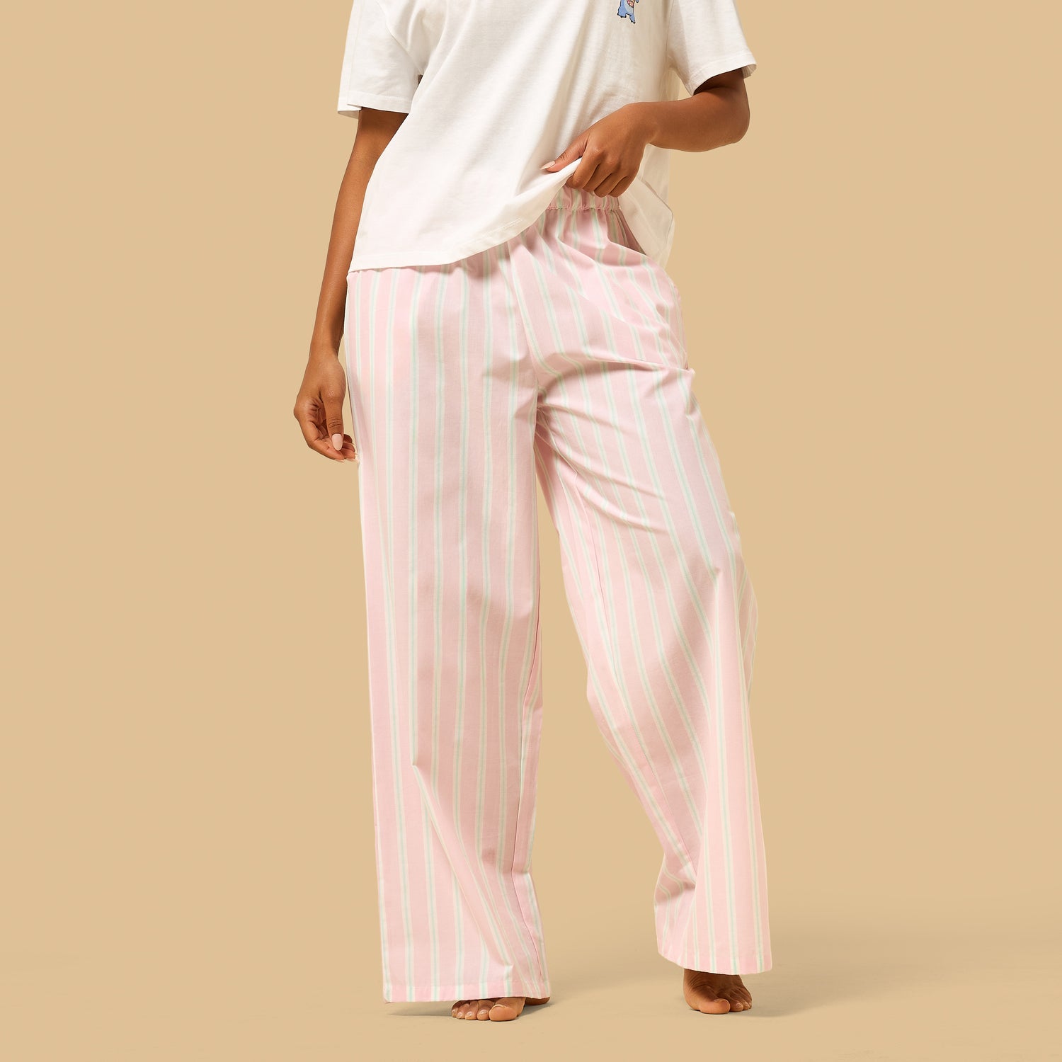 Stitch Print Cotton Pyjama Set