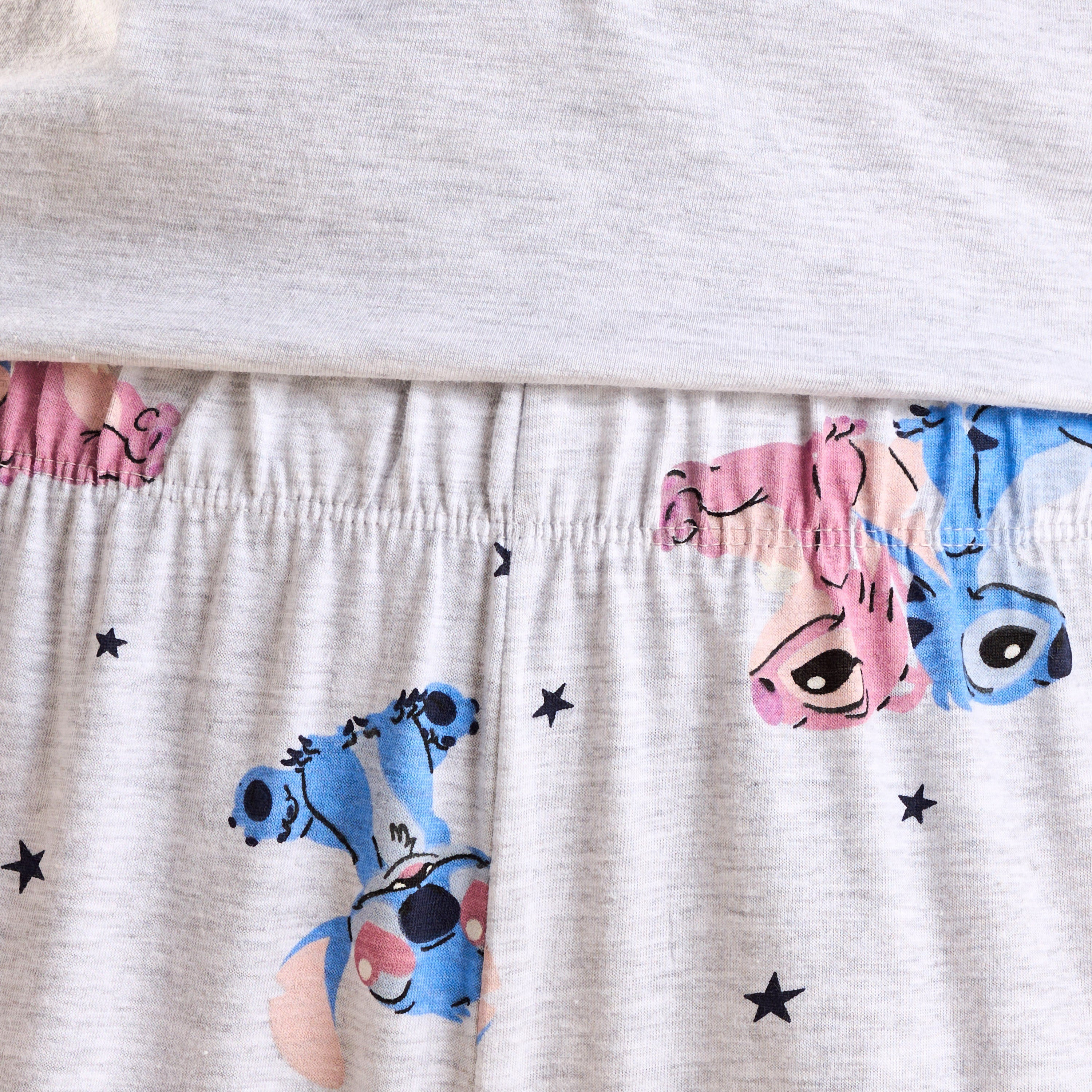 Angel and Stitch Print Pyjama Set