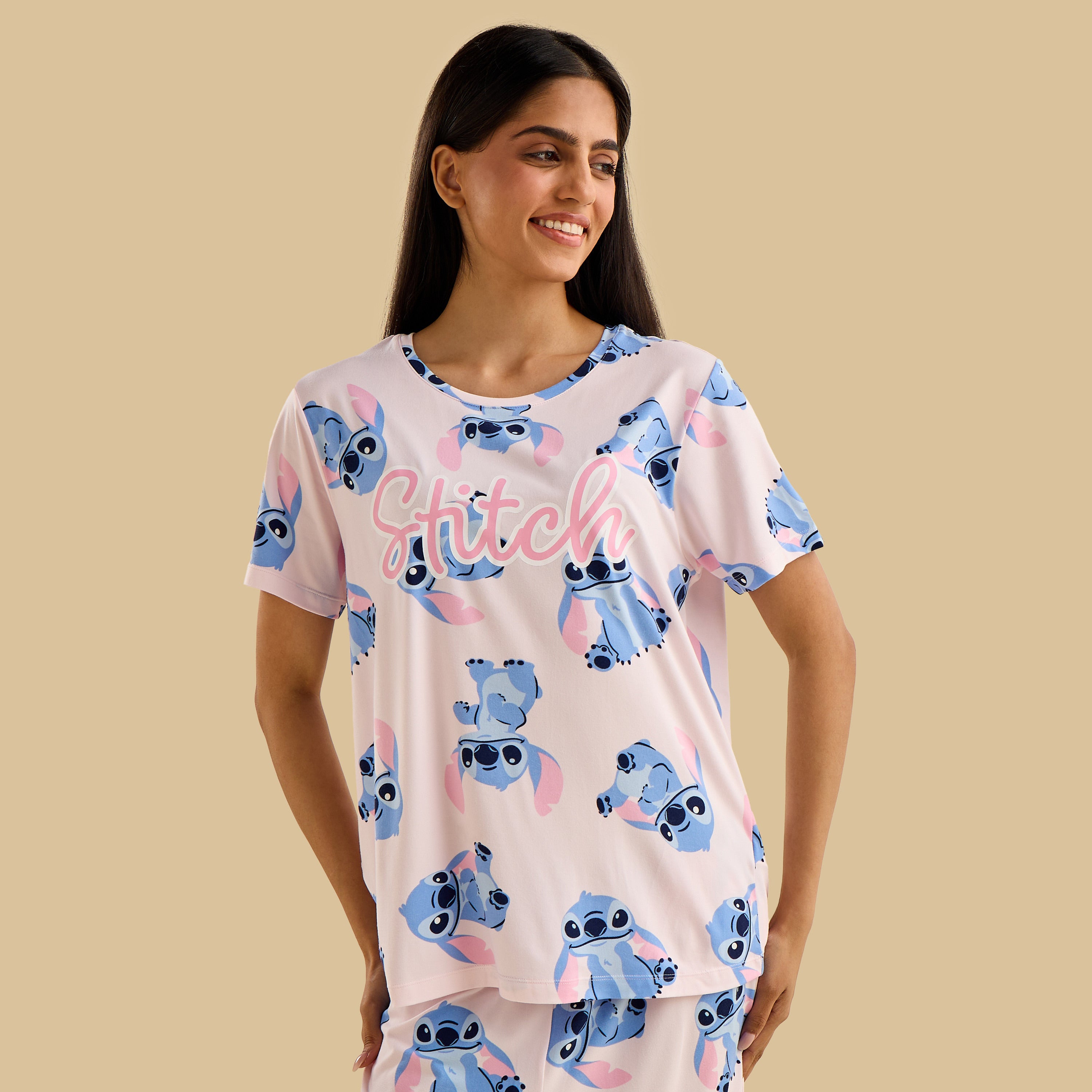Stitch Print Pyjama Set