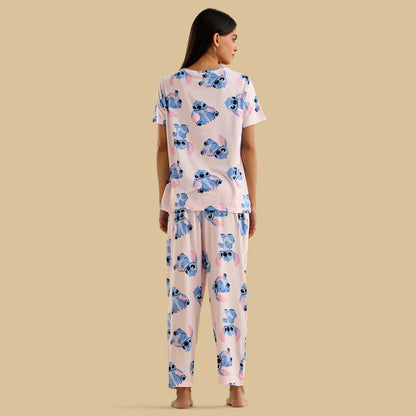Stitch Print Pyjama Set