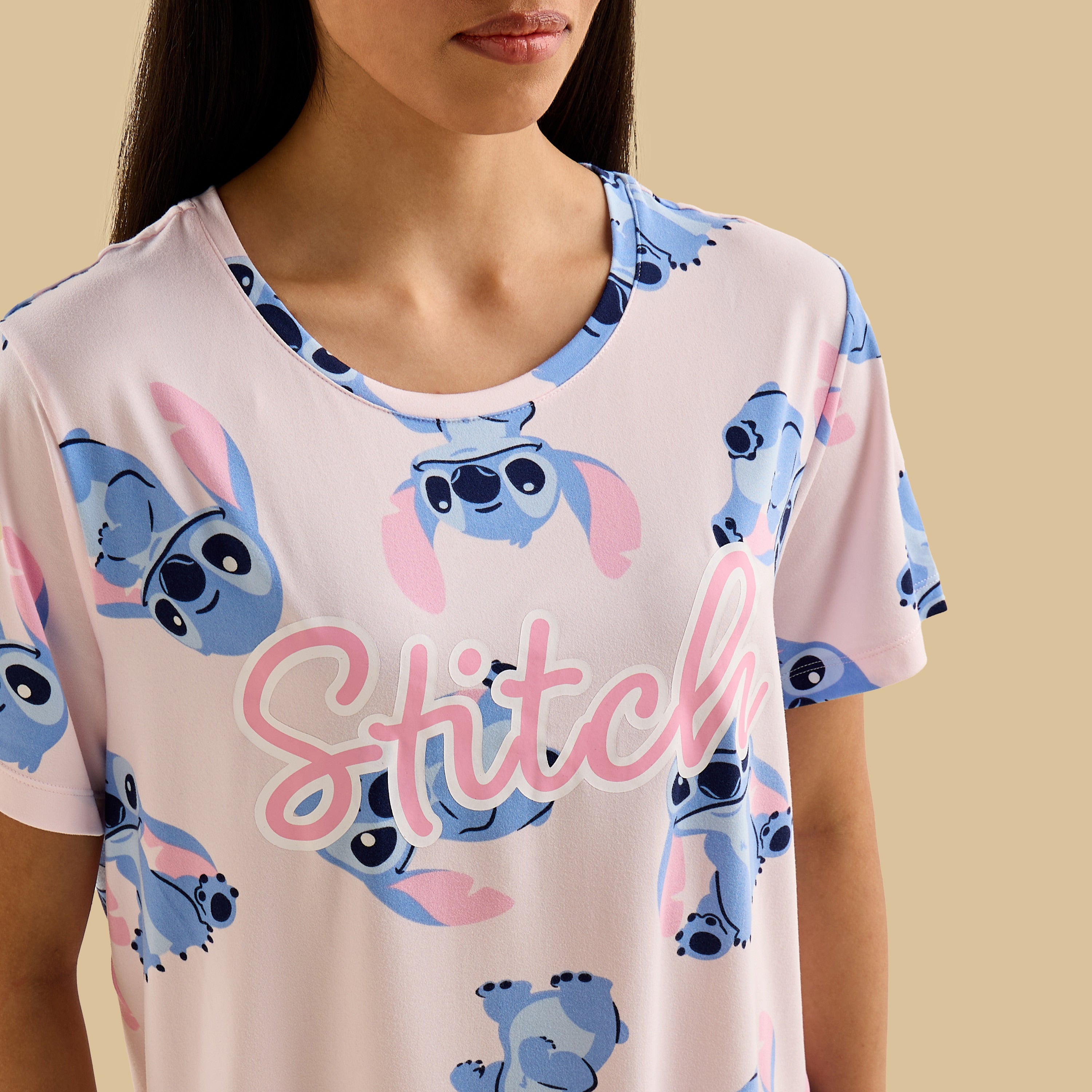 Stitch Print Pyjama Set