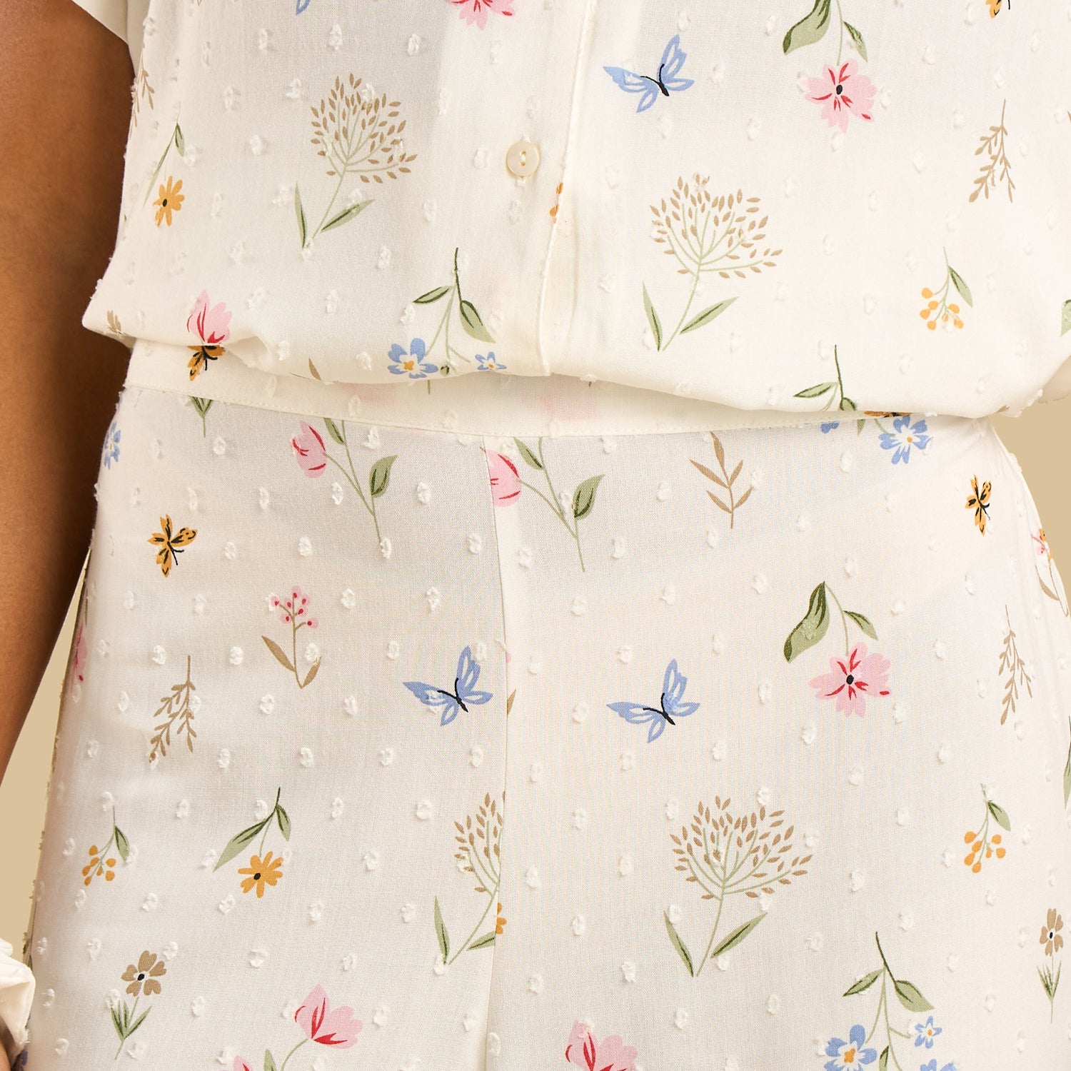 Floral Print Viscose Pyjama Set