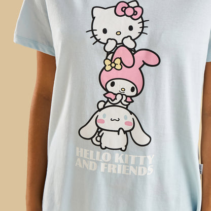 Hello Kitty and Friends Print Pyjama Set