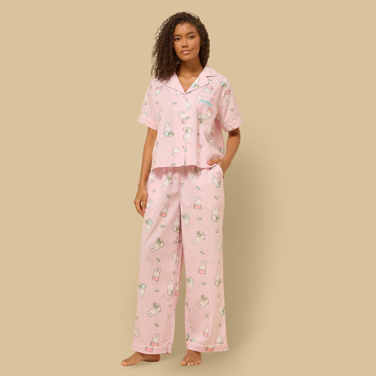 Miffy Print Cotton Pyjama Set