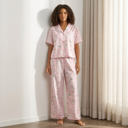 Miffy Print Cotton Pyjama Set - Pink / XXL