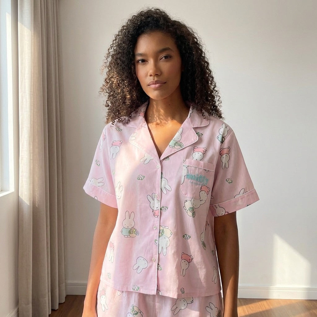 Miffy Print Cotton Pyjama Set