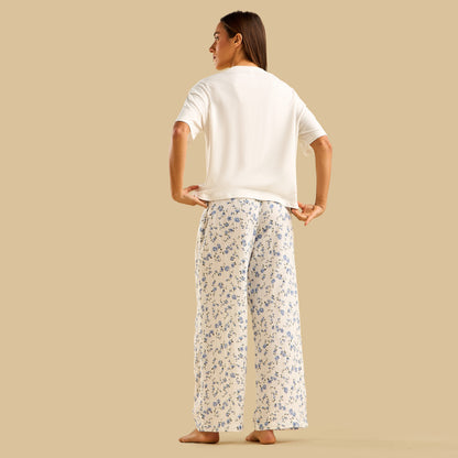 Floral Print Cotton Pyjama Set