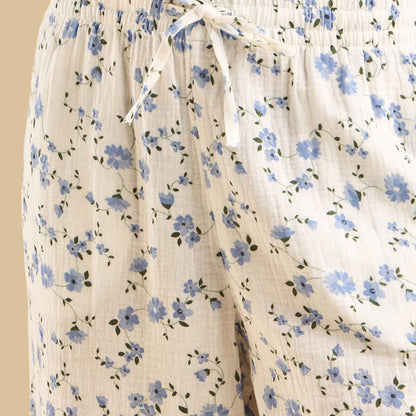 Floral Print Cotton Pyjama Set