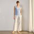 Floral Print Pyjama Set - Blue / XXL