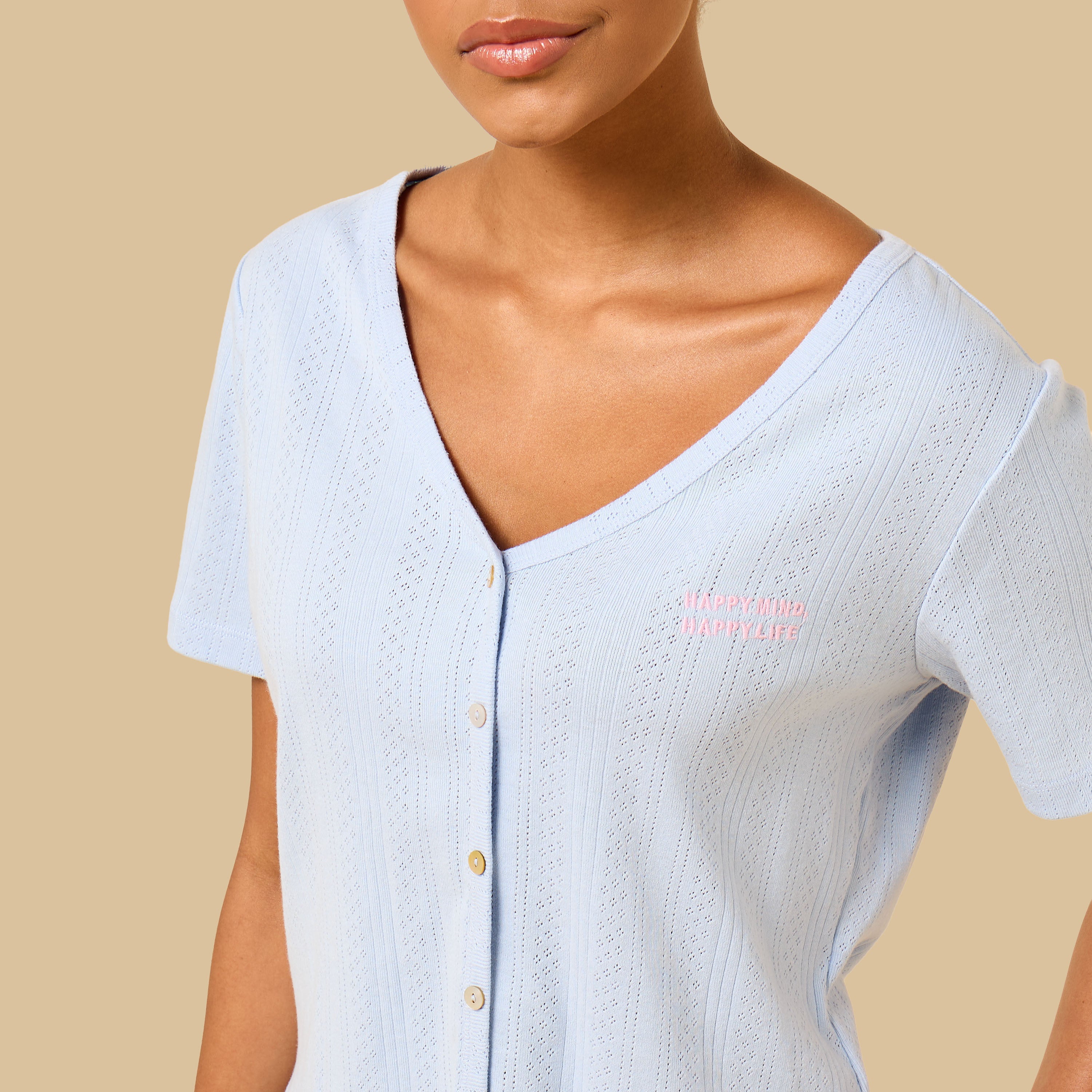 Checked Cotton Pyjama Set