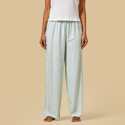 Striped Viscose Pyjama Set