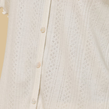 Textured Pointelle Dobby Pyjama Set