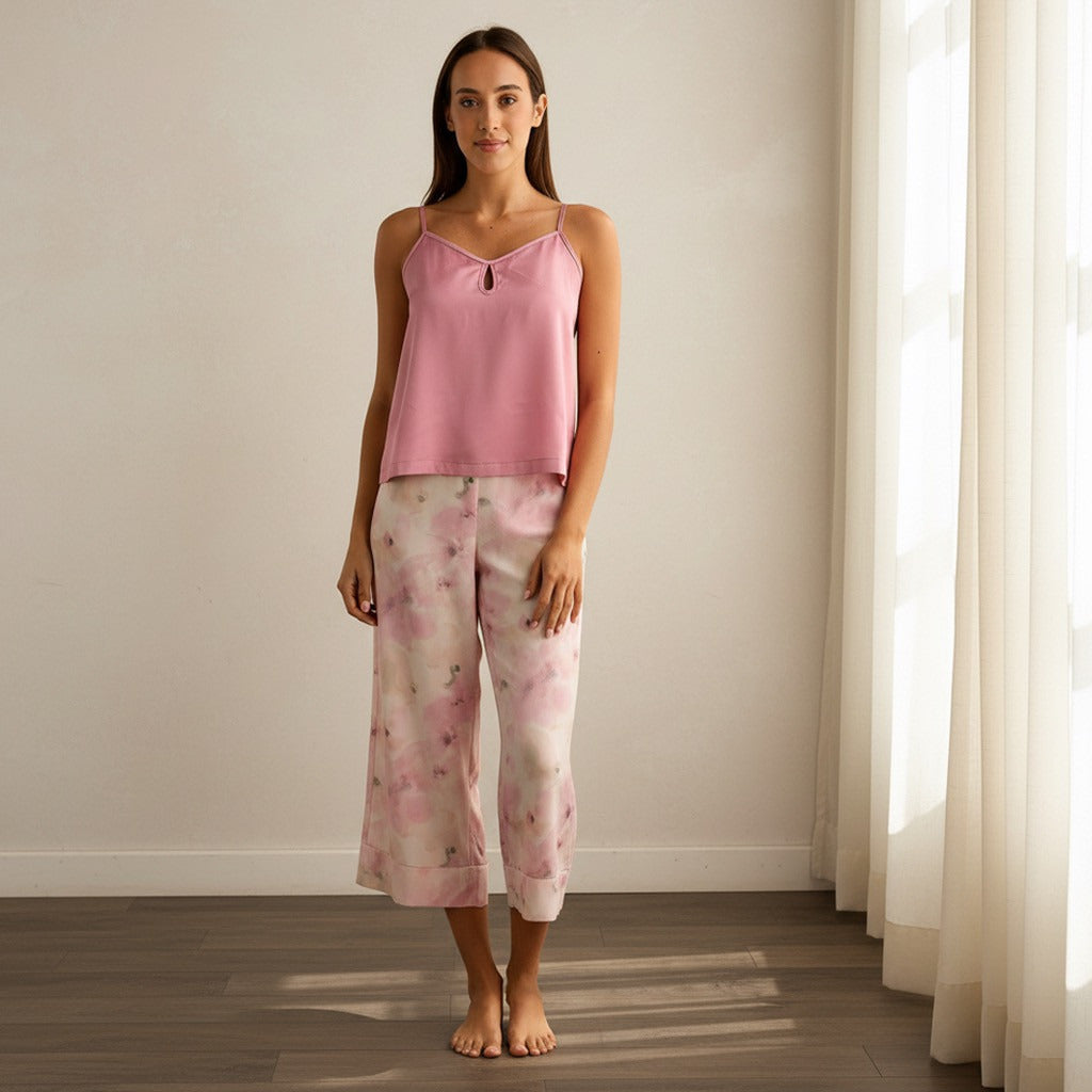 Printed Pyjama Set - Pink / XXL