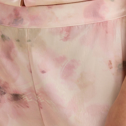 Floral Print Satin Pyjama Set