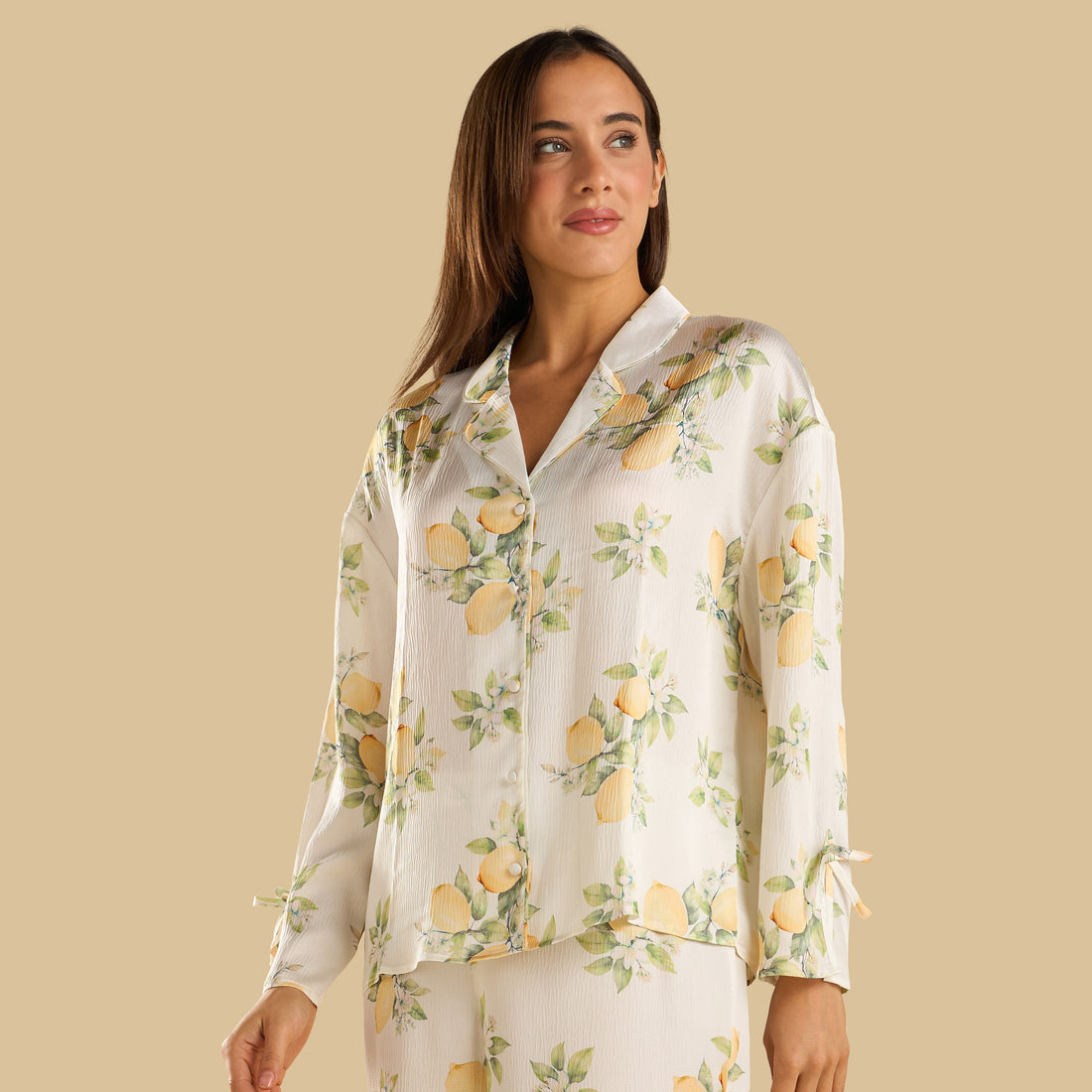 Lemon Print Pyjama Set