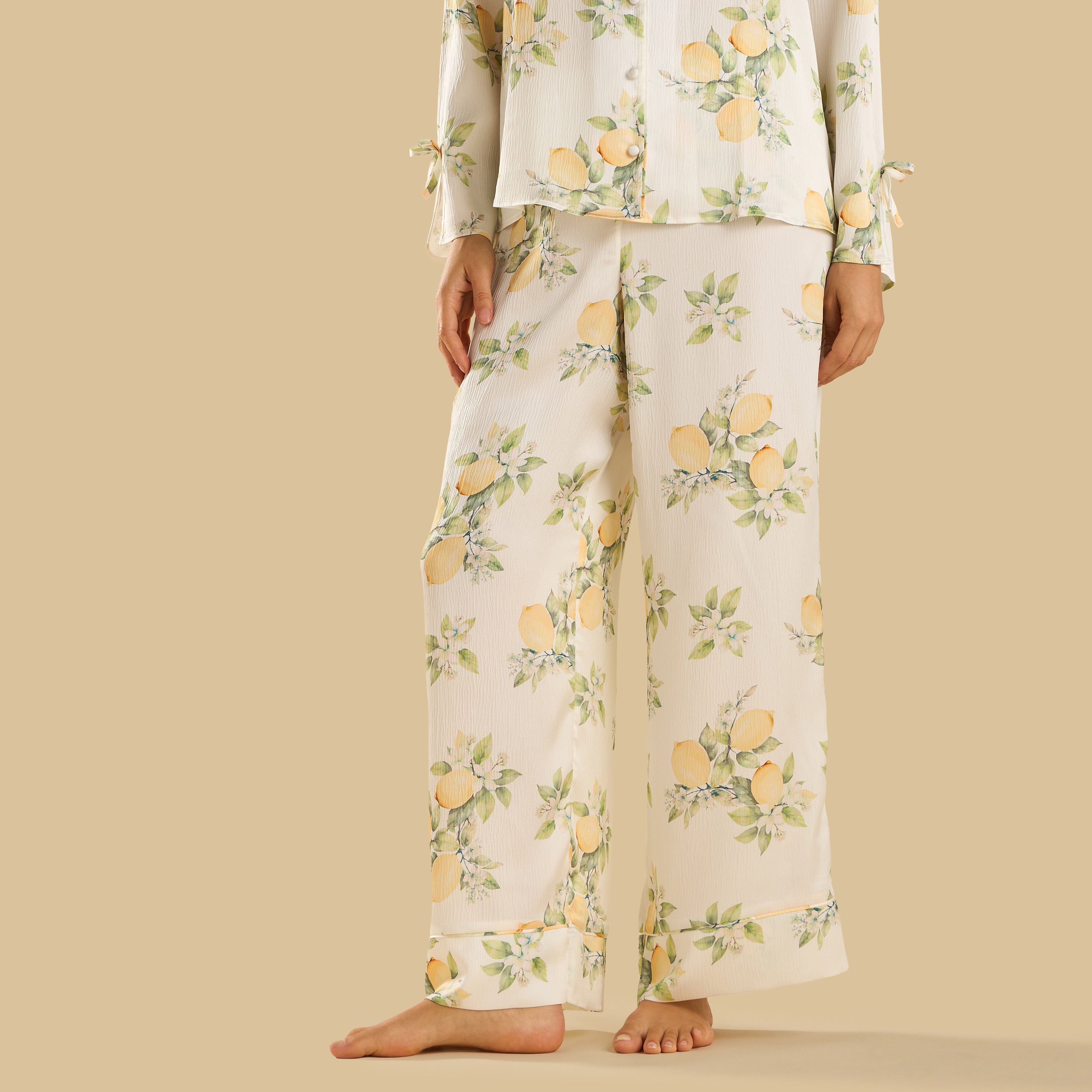 Lemon Print Pyjama Set