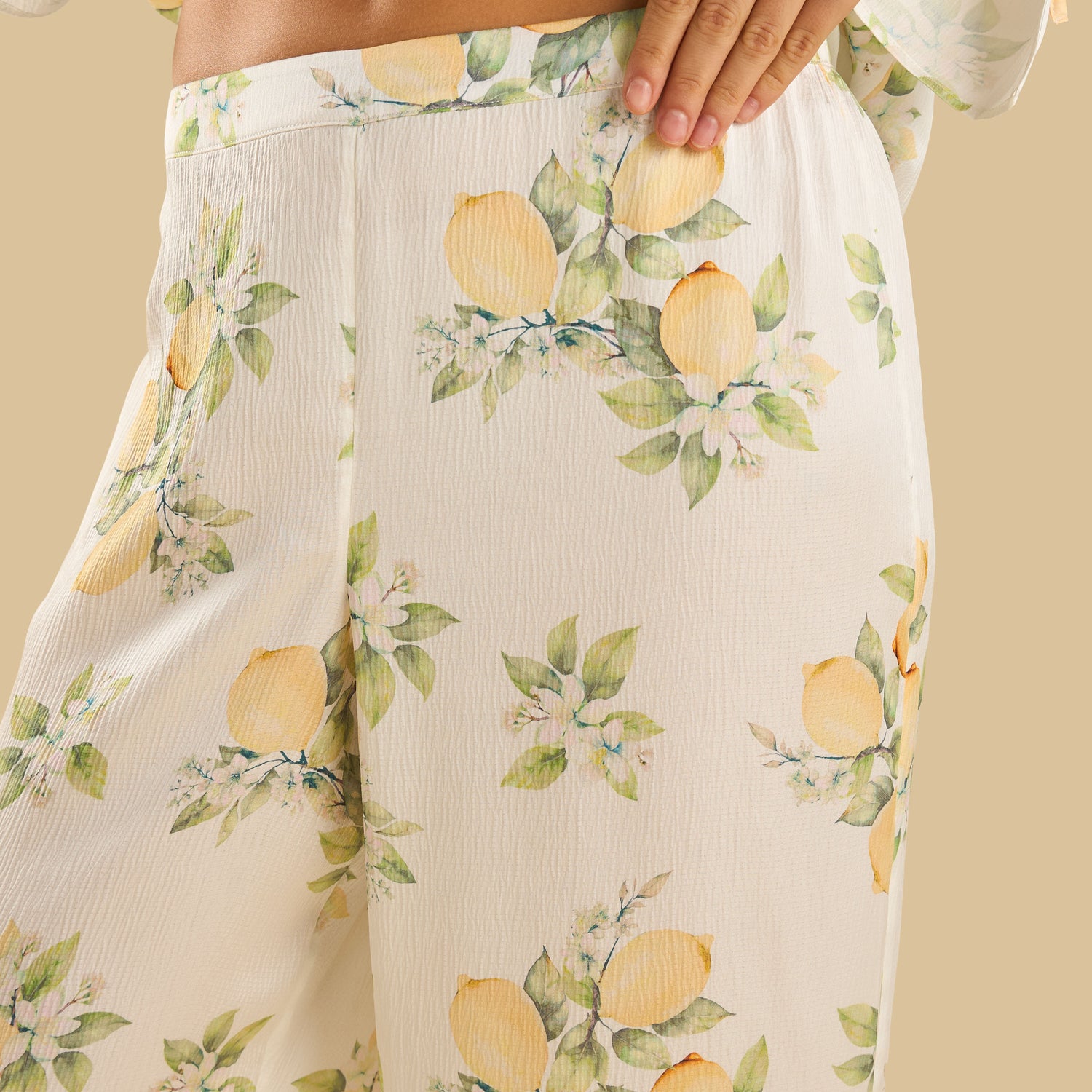 Lemon Print Pyjama Set