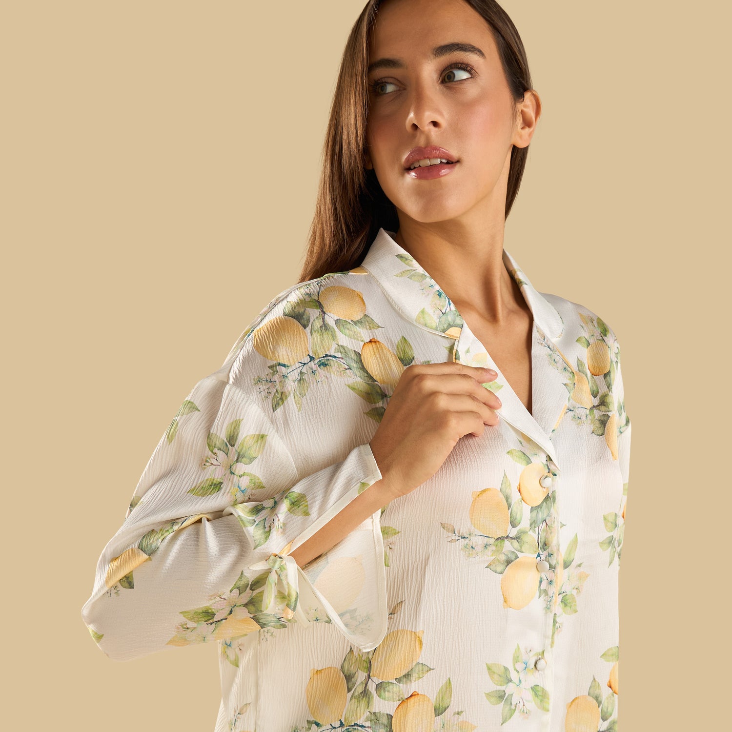 Lemon Print Pyjama Set