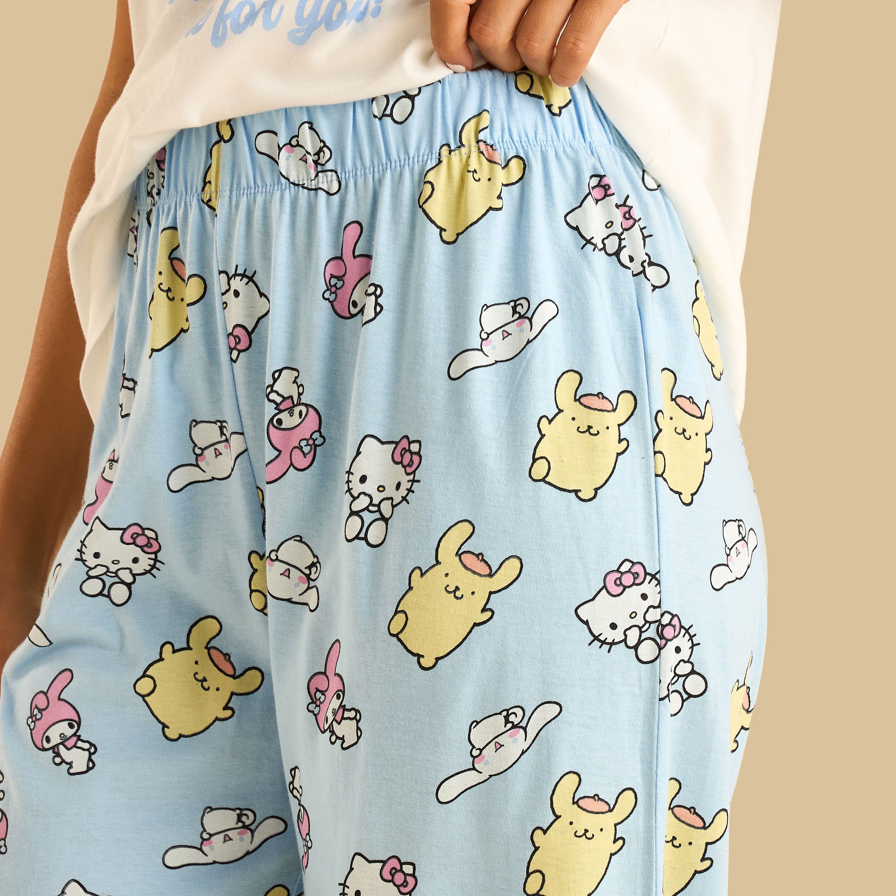Hello Kitty and Friends Print Cotton Pyjama Set