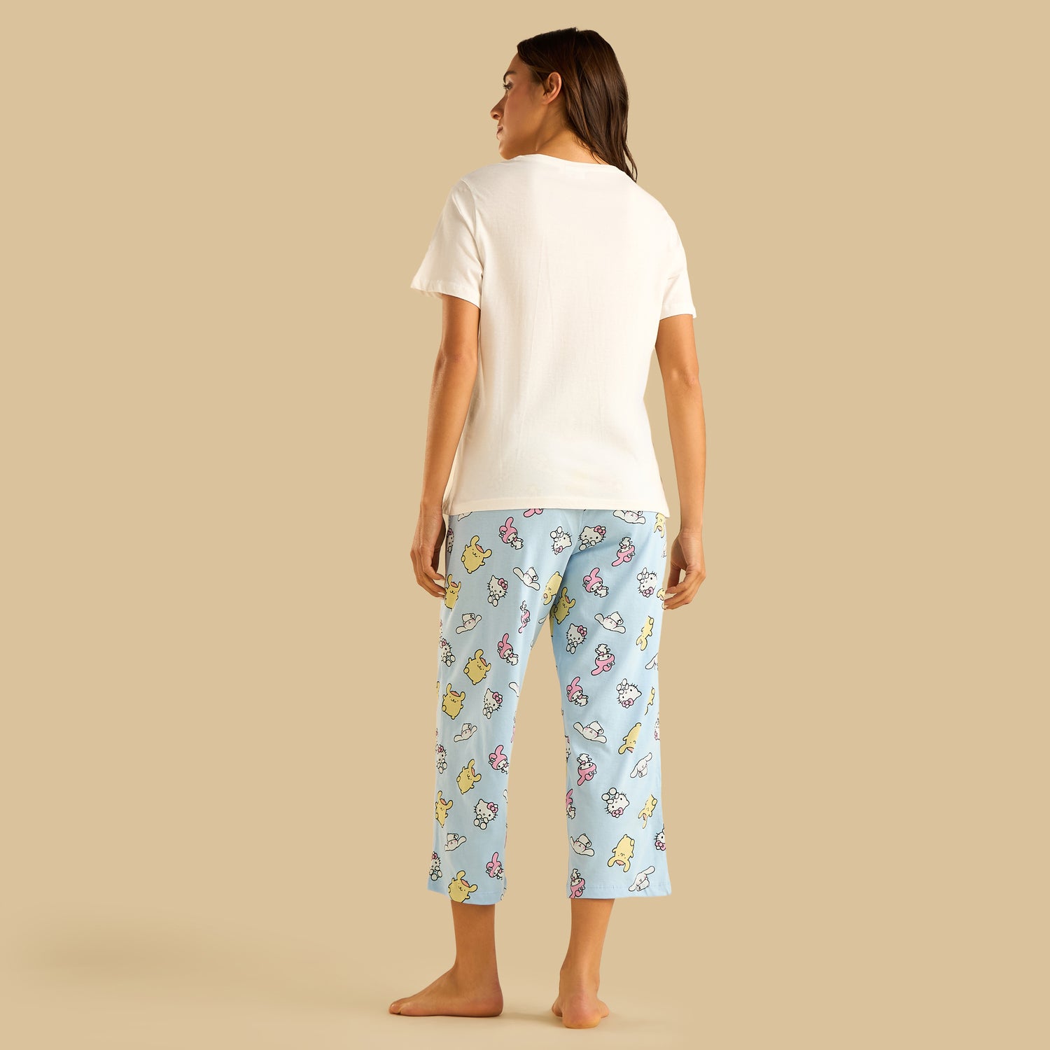 Hello Kitty and Friends Print Cotton Pyjama Set