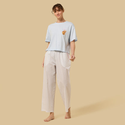 Striped Cotton Pyjama Set