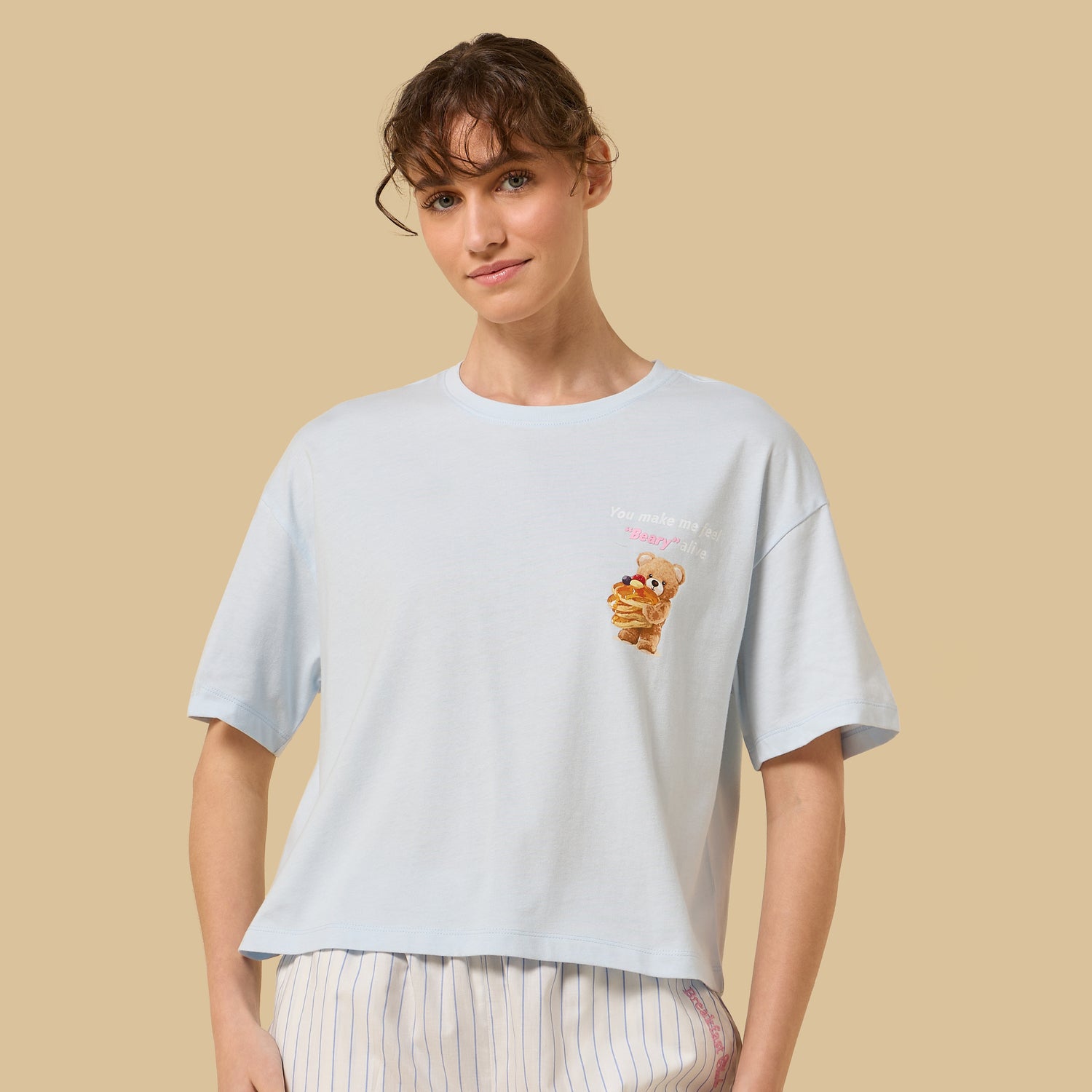 Striped Cotton Pyjama Set