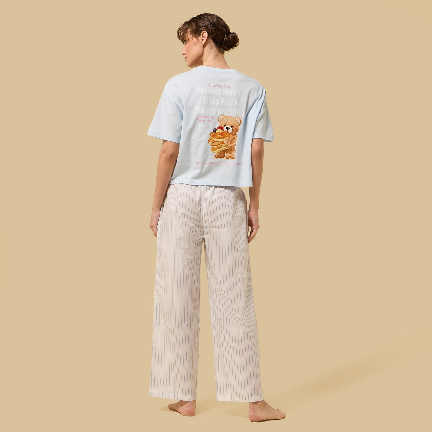 Striped Cotton Pyjama Set