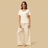 Hello Kitty Print Cotton Pyjama Set - Cream / XXL