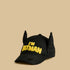 Batman Ear Applique Cap with Hook and Loop Strap Closure - Black / 1-3 yrs