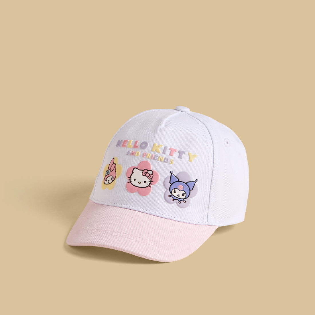 Hello Kitty and Friends Applique Cap with Hook and Loop Strap Closure - Multicolour / 1-3 yrs