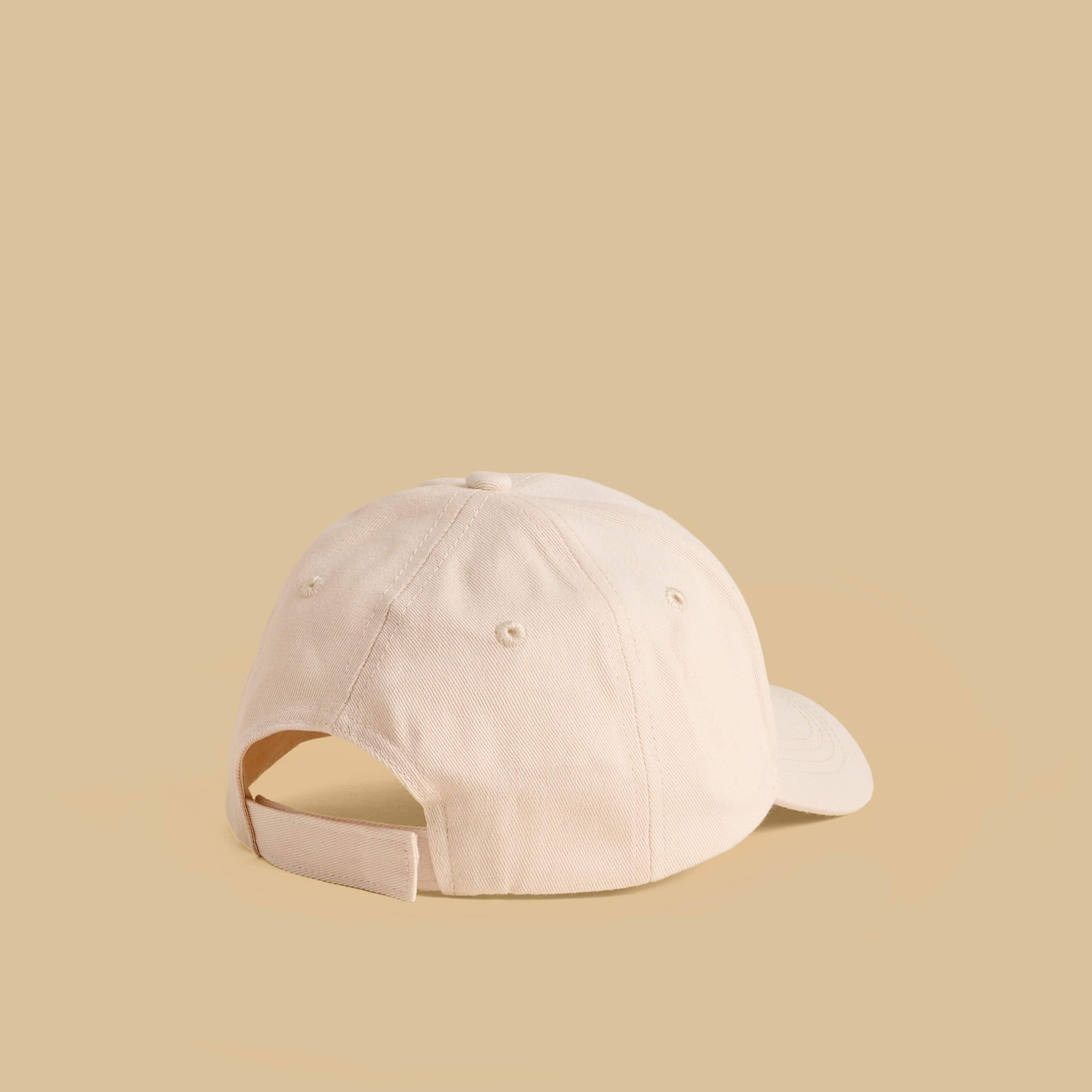 Bow Embroidered Cap with Hook and Loop Strap Closure