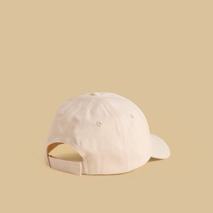 Bow Embroidered Cap with Hook and Loop Strap Closure