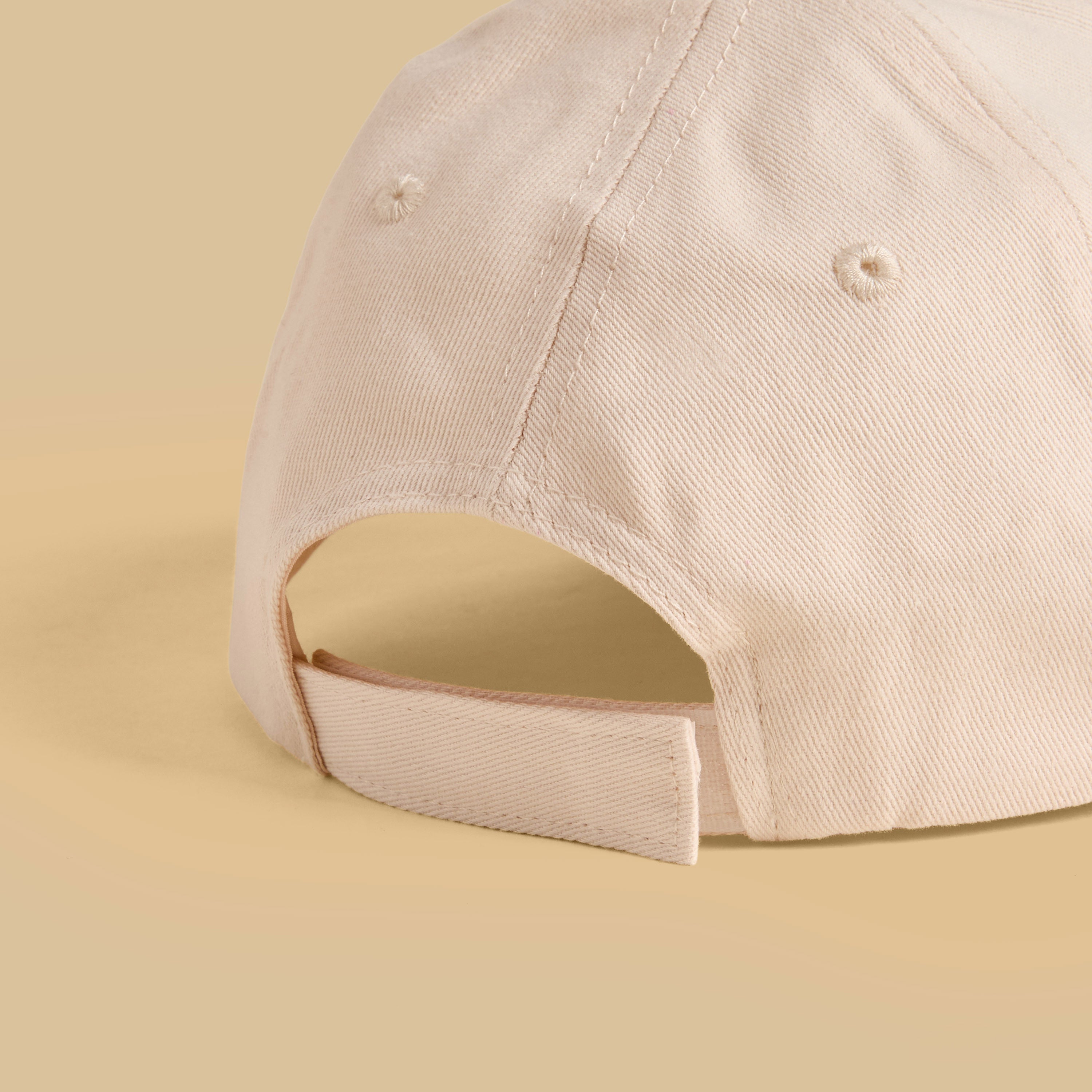 Bow Embroidered Cap with Hook and Loop Strap Closure