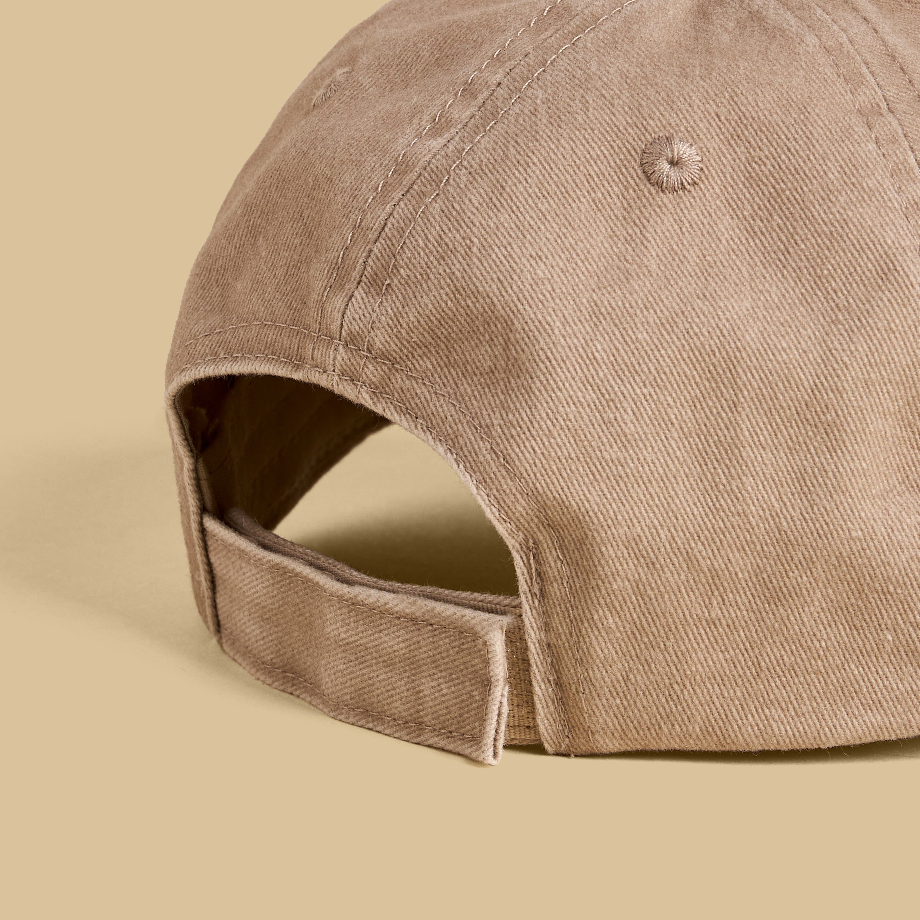 Slogan Embroidered Cap with Hook and Loop Closure