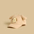 Puppy Applique Cap with Hook and Loop Strap Closure - Cream / 1-3 yrs