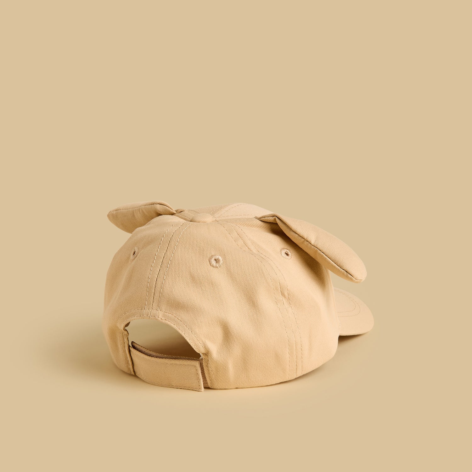 Puppy Applique Cap with Hook and Loop Strap Closure