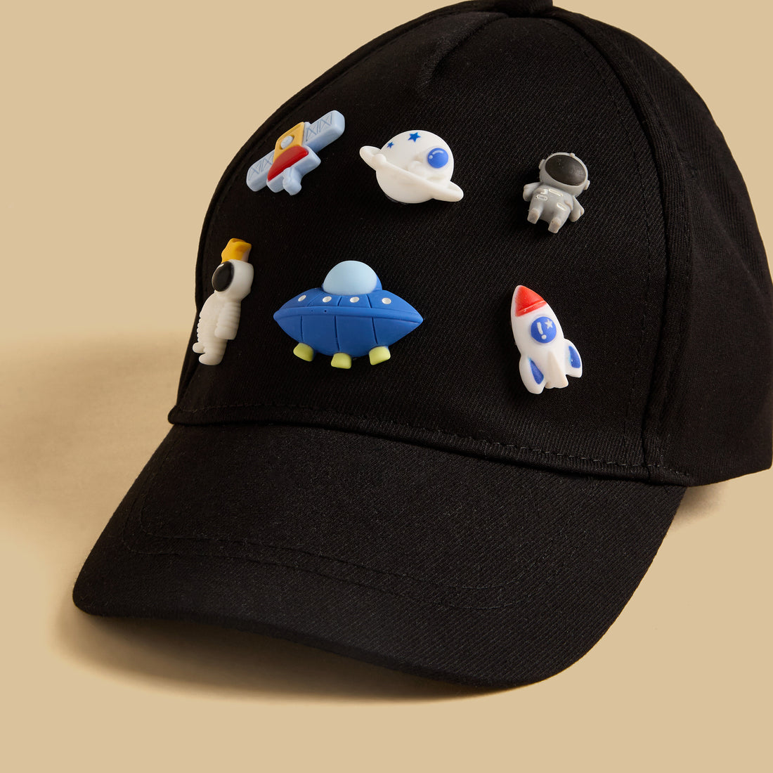 Space Accent Cap with Hook and Loop Strap Closure