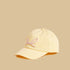 Bow Embellished Cap with Hook and Loop Closure - Yellow / 1-3 yrs