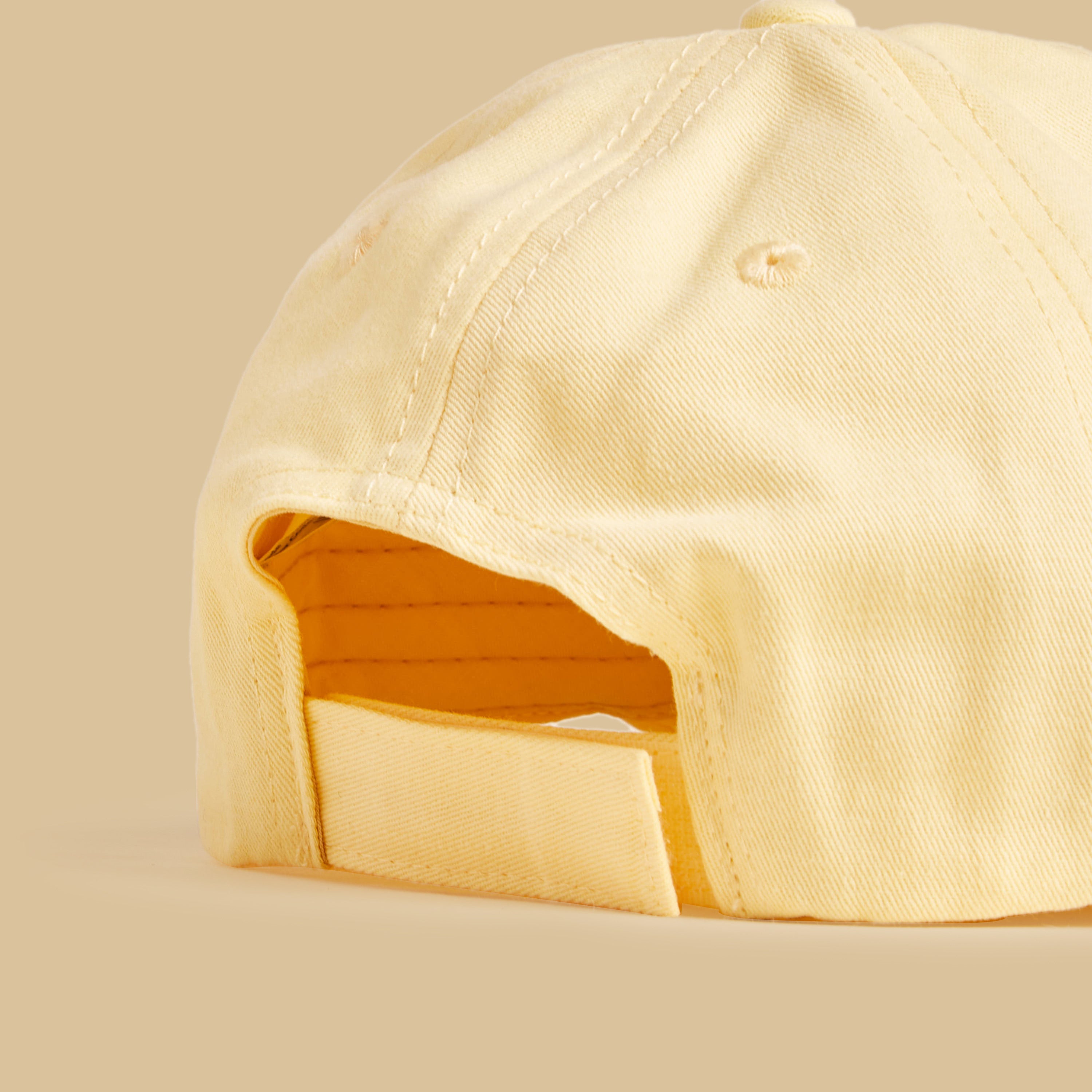 Bow Embellished Cap with Hook and Loop Closure