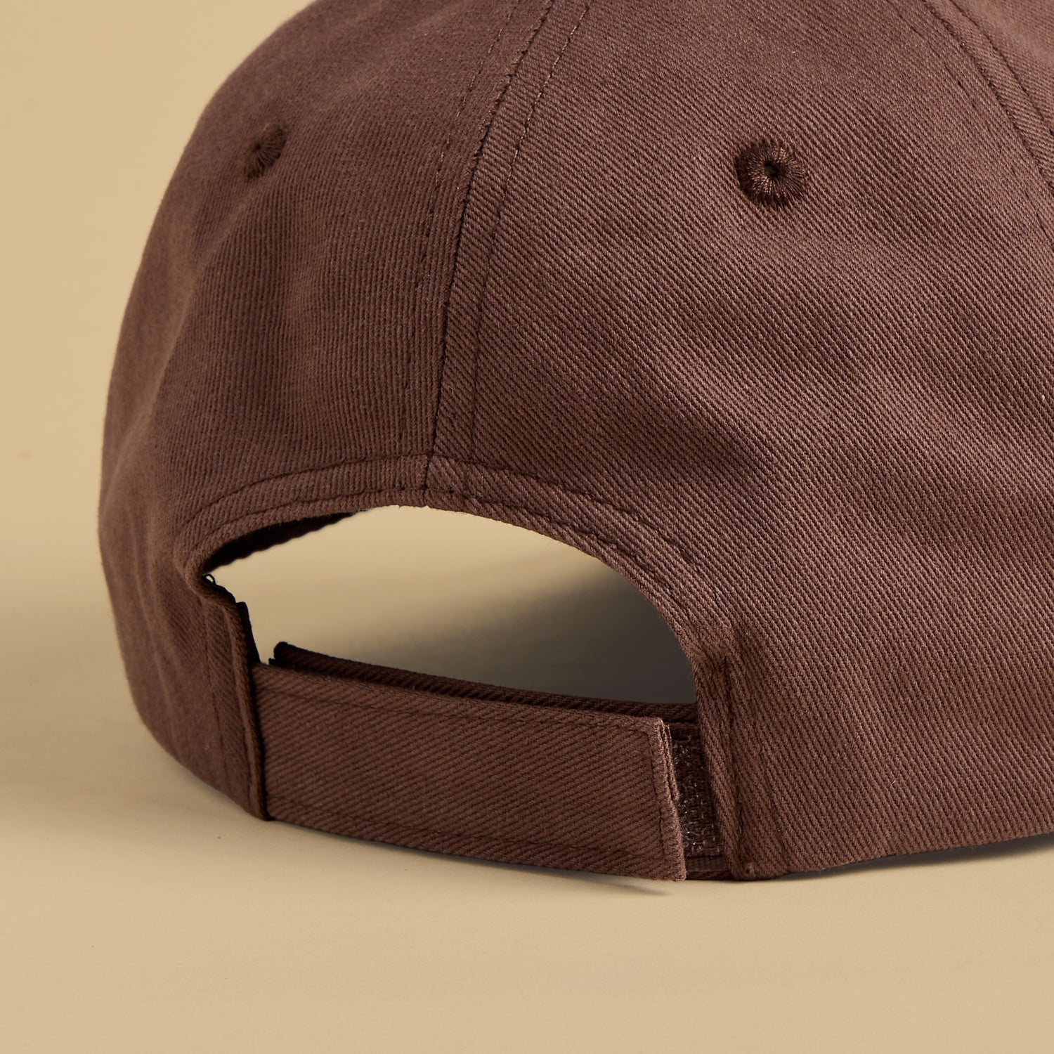 Embroidered Cap with Hook and Loop Strap Closure