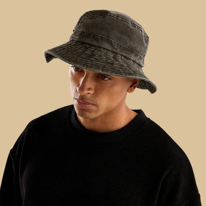 Metallic Eyelet Detail Hat