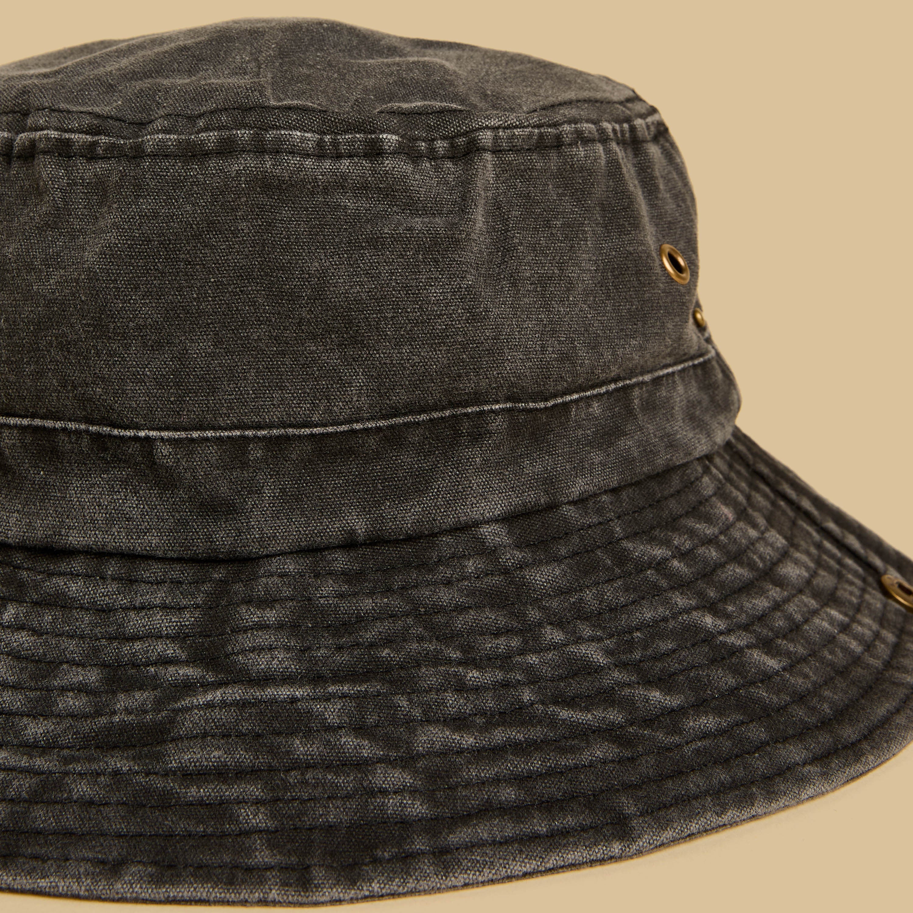Metallic Eyelet Detail Hat