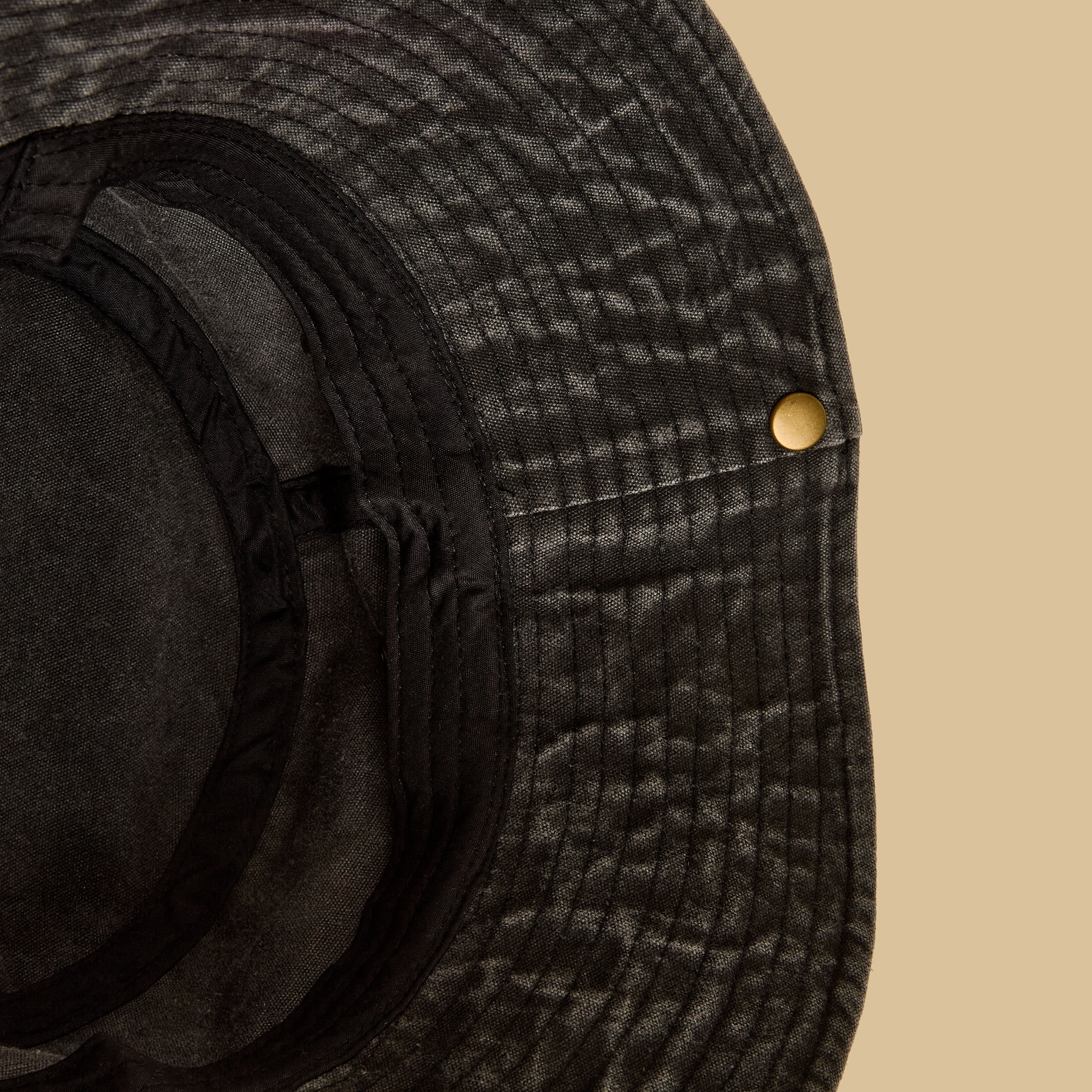 Metallic Eyelet Detail Hat