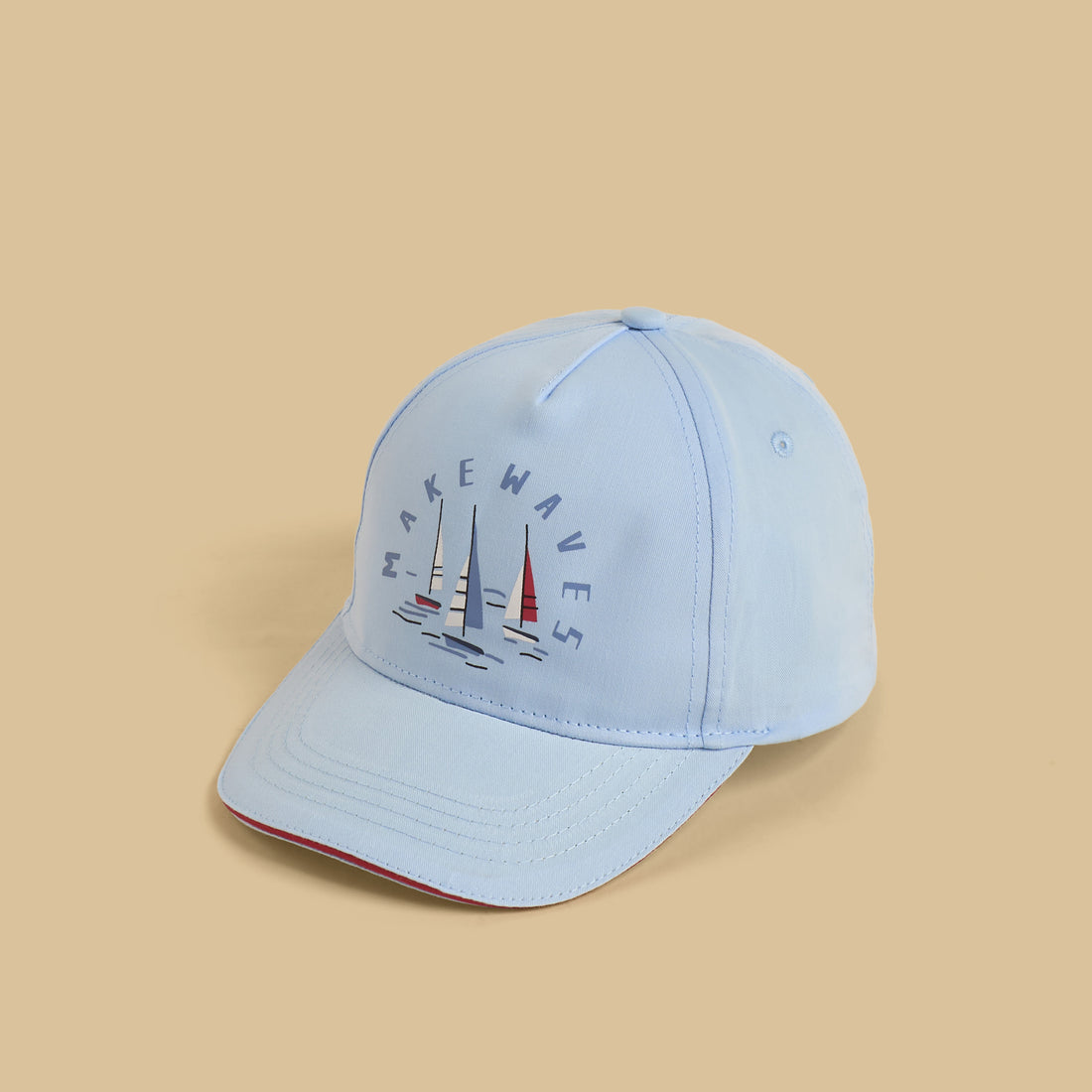 Nautical Print Cap with Snap Back Closure - Blue / 3-5 yrs