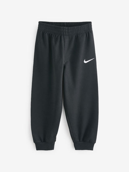 Nike Black Little Kids Essential Marl Crew Tracksuit Set